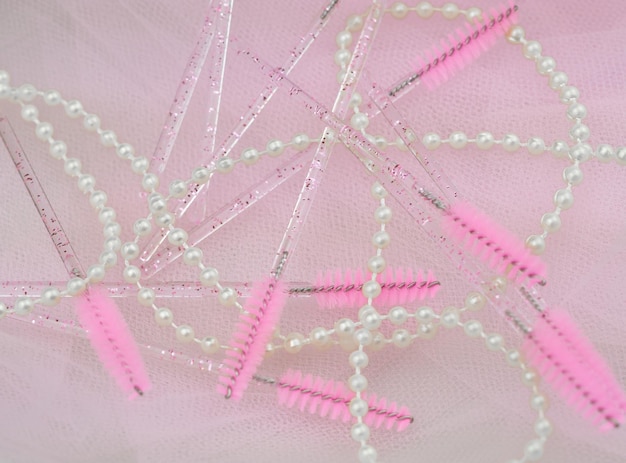 Zbliżenie na ścieg haftu